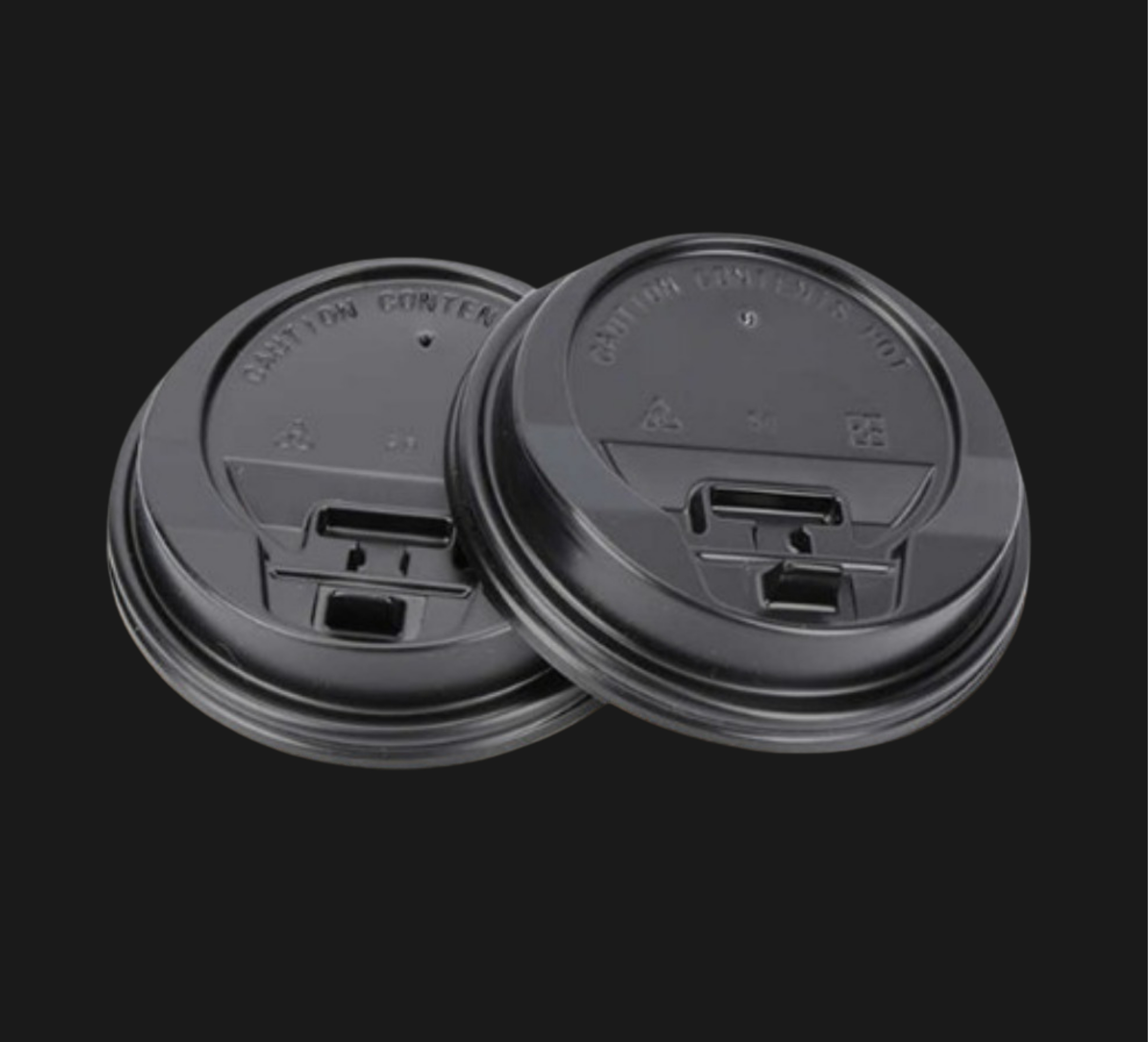 Disposable Plastic Coffee Cup Lids with Sipper